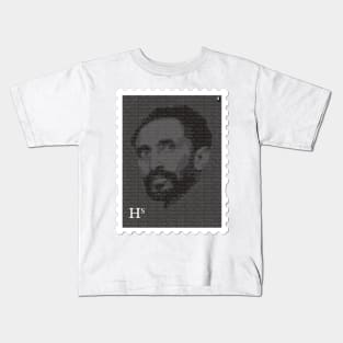 Haile Selassie Stamp Kids T-Shirt